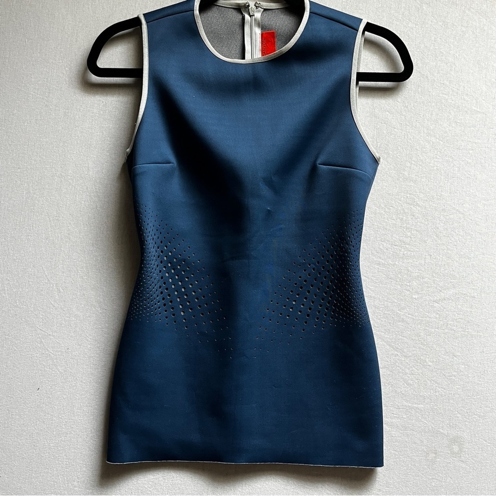 Clover Canyon Blue and Gray Sleeveless Top Sz S
